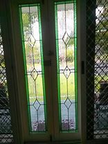 Image result for French Doors with Stained Glass