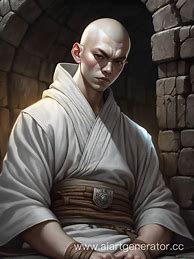 Image result for Dnd White Hair Monk