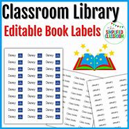 Image result for Classroom Library Labels