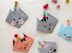 Image result for Origami Cat Easy