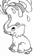 Image result for Elephant Trunk Spraying Water Template