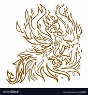 Image result for Cool Outline Phoenix Wing