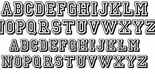 Image result for Jersey Letters SVG