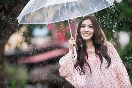 Image result for Girl in Rain Night