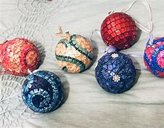 Image result for Mosaic Christmas Ornaments