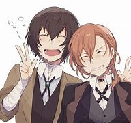 Image result for Dazai X Chuuya with a Heart Hands