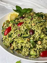 Image result for Orzoand Pesto Salad