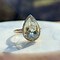 Image result for Pear-Shaped Green Diamond Ring