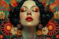 Image result for Art Deco Woman Ai Generated