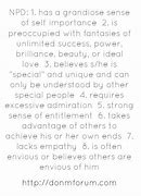 Image result for Narcissistic Personality Disorder Quotes