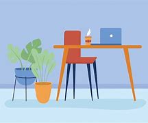 Image result for Laptop On Desk Premium Vector