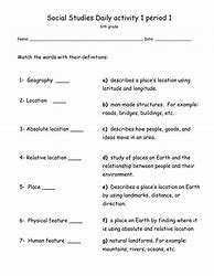 Image result for 6th Grade Social Studies Worksheets