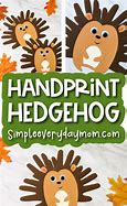 Image result for Hedgehog Handprint Craft