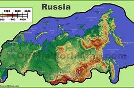 Image result for Russia Physical Map