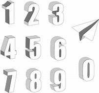 Image result for Number 3 Clip Art Black and White