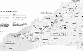 Image result for Blue Ridge Parkway Map with Overlooks