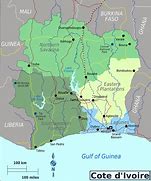 Image result for Africa Map Showing Ivory Coast