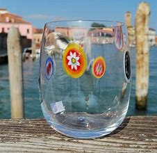 Image result for Murano Millefiori Drinking Glasses