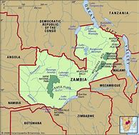 Image result for Zambia Map Africa