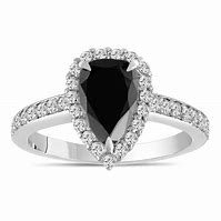 Image result for Pear-Shaped Engagement Ring with Black