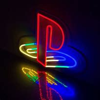 Image result for PlayStation Logo Neon