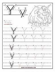 Image result for Letter Y Worksheets