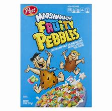 Image result for Fruity Pebbles Cereal with Milk Aesthetic