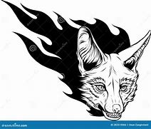 Image result for Fox Head Outline Drawing