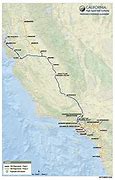 Image result for Cal HSR Map