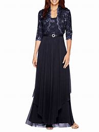 Image result for Long Dresses with Jackets for Wedding