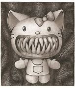 Image result for Hello Kitty Realistic but Creepy