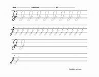 Image result for Cursive Worksheets Johnson