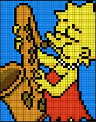 Image result for The Simpsons Pixel Art