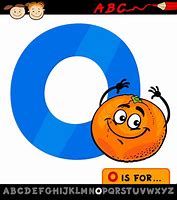 Image result for Cartoon Letter O Orange