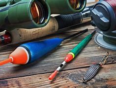 Image result for Fishing Tackle On Wood Board