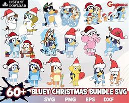 Image result for Bluey Christmas SVG