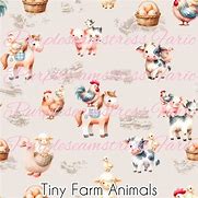 Image result for Cartoon Farm Animal Fabric