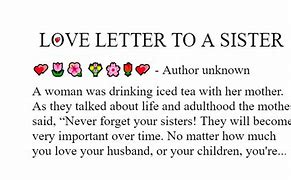 Image result for Letter for Your Sister