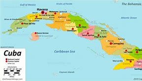 Image result for Cuba Capital City Map