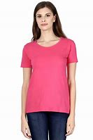 Image result for Pink Plain Round Neck T-Shirt