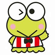 Image result for Keroppi with Glasses White and Black