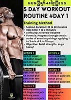 Image result for 5 Day Workout Routine