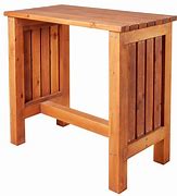 Image result for Rustic Bar Height Table