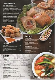 Image result for Filipino Menu Sample