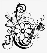 Image result for Floral Design Black White