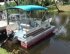 Image result for 2 Man Aluminum Pontoon Boats