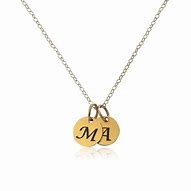 Image result for Necklace with Initial Pendant