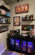 Image result for Custom Built in Home Theater Snack Bar