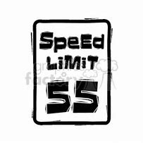 Image result for Speed Limit 55 Sign Clip Art