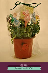 Image result for Flower Pot Candy Bouquet